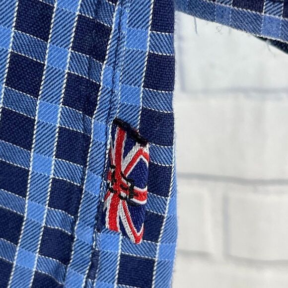 English Laundry Cotton Plaid Button Down Shirt - Picture 4 of 5